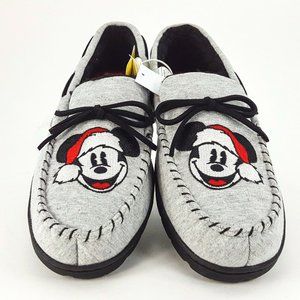 Men's Disney Santa Mickey Mouse Slippers Med 9/10